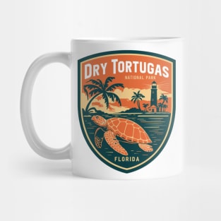 Dry Tortugas National Park Florida Orange Emblem Mug